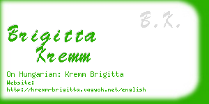 brigitta kremm business card